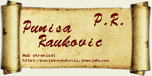 Puniša Rauković vizit kartica